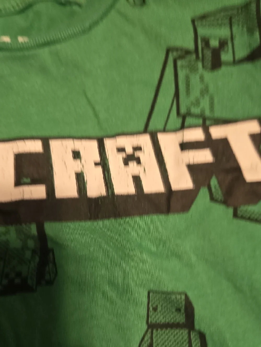 Kids' Green Minecraft Graphic Tee